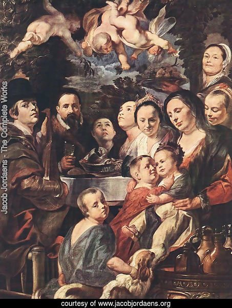 Self Portrait among Parents, Brothers and Sisters