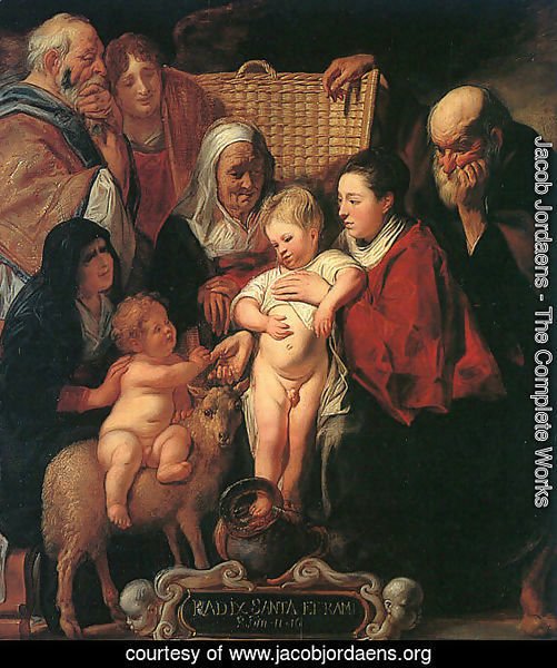 The Holy Family with St. Anne, The Young Baptist, and his Parents