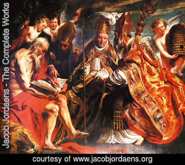 Jacob Jordaens - The Four Fathers Of The Latin Church