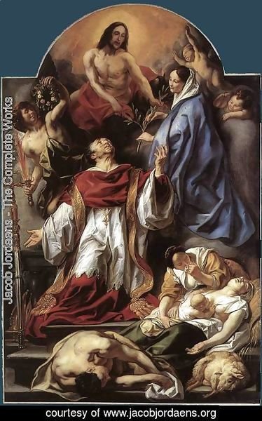 Jacob Jordaens - St Charles Cares for the Plague Victims of Milan