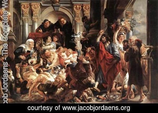 Jacob Jordaens - Christ Driving the Merchants from the Temple 2
