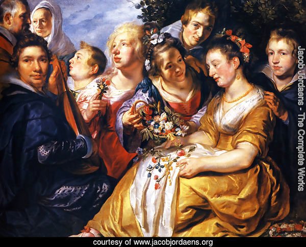 Self portrait with his Family and Father-in-Law Adam van Noort