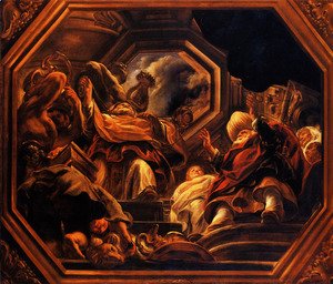 Jacob Jordaens - The father of the Psyche consultants of Oracle in the Temple of Apollo