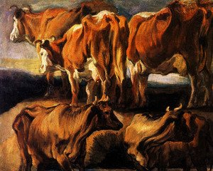 Five studies of cows
