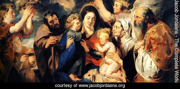 The Holy Family and child St. John the Baptist