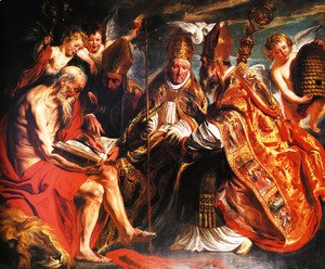 Jacob Jordaens - The Four Fathers Of The Latin Church