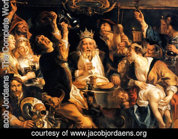 Jacob Jordaens - The King Drinks I
