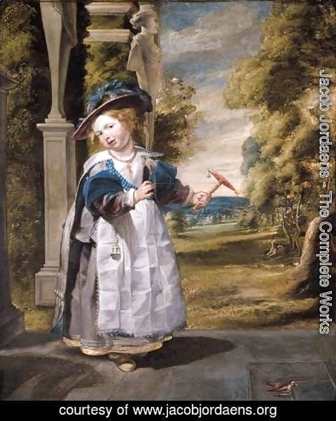 Jacob Jordaens - Portrait of the Painter's Daughter Anna Catharina