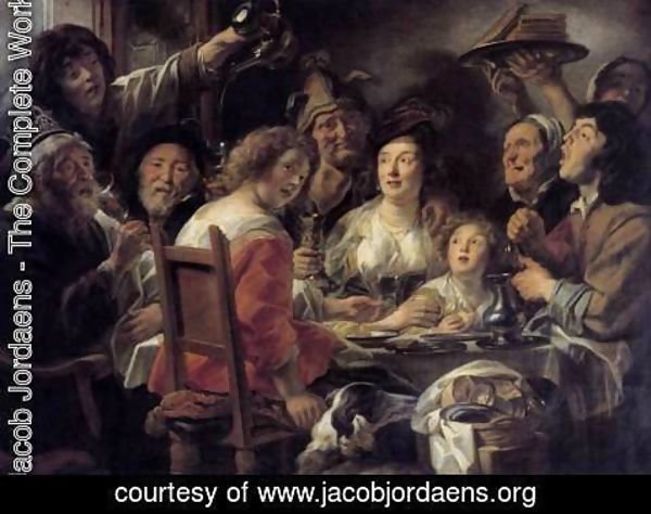 Jacob Jordaens - The King Drinks 2