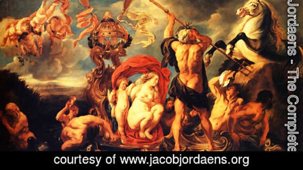 Jacob Jordaens - Neptune Creating the Horse