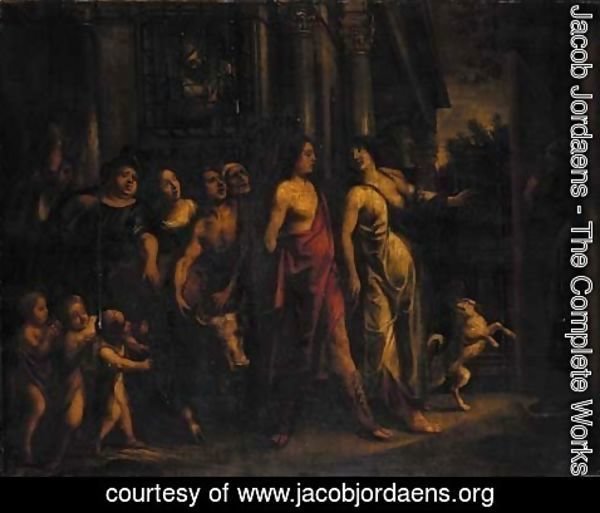 Jacob Jordaens - A classical procession