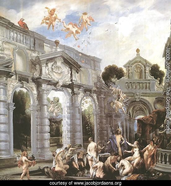Nymphs At The Fountain Of Love