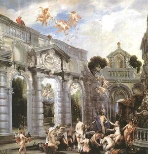 Jacob Jordaens - Nymphs At The Fountain Of Love