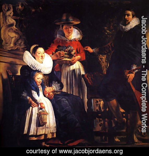 Jacob Jordaens - The Family Of The Artist