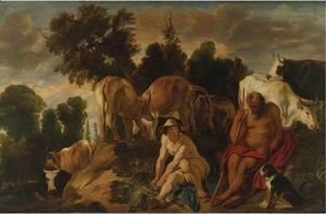 Jacob Jordaens - Landscape With Mercury And Argus