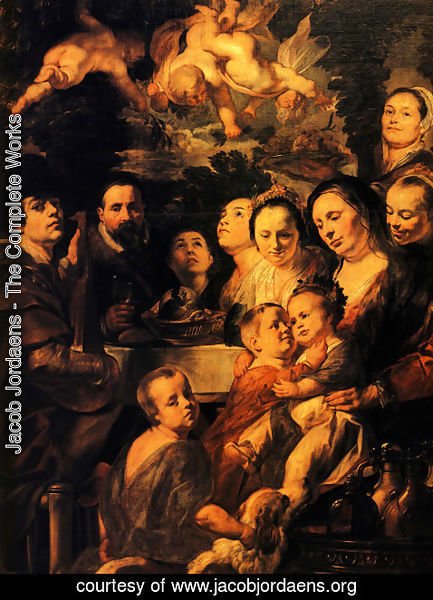 Jacob Jordaens - Portrait of Jordaens family