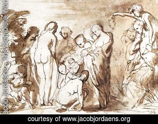 Jacob Jordaens - Allegory of Fertility (sketch)