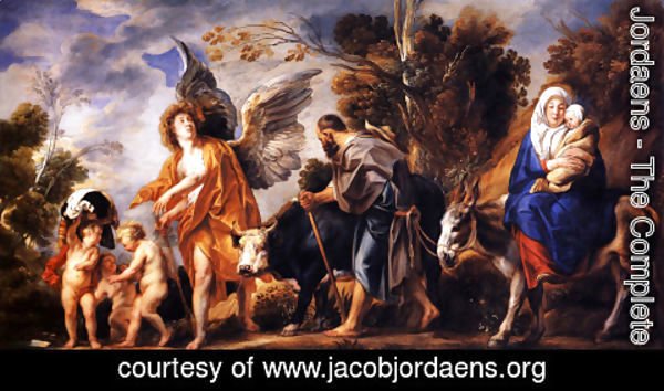 Jacob Jordaens - The Flight into Egypt