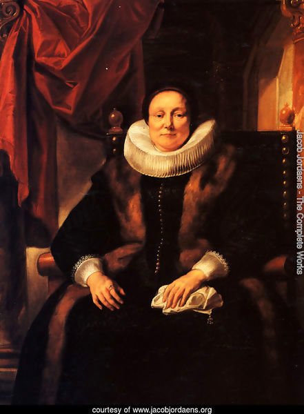 Portrait of a lady sitting in a chair