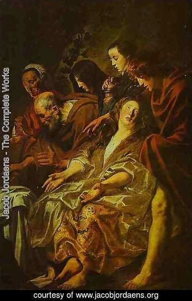 Jacob Jordaens - Holy Women at the Sepulchre