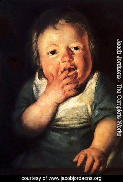 Jacob Jordaens - Study of little child