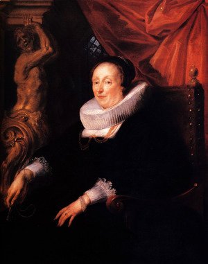 Jacob Jordaens - Portrait of the wife of Johan Wierts