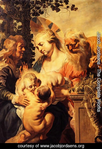 Jacob Jordaens - Holy Family with Elizabeth and Child John the Baptist