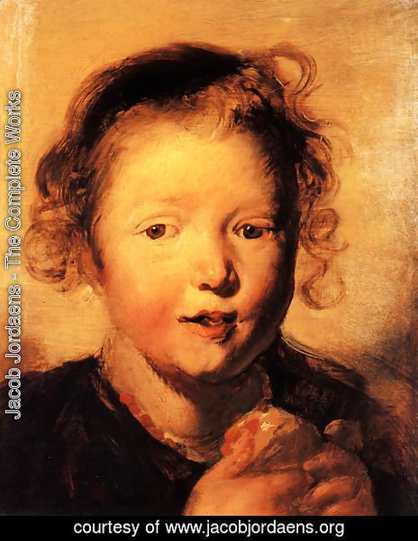 Jacob Jordaens - Child's head